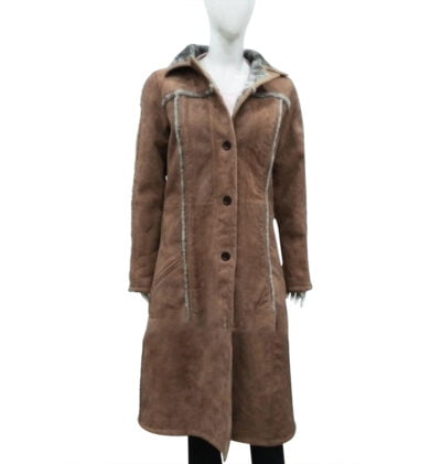 Kelly Reilly Yellowstone Beth Dutton Suede Leather Coat