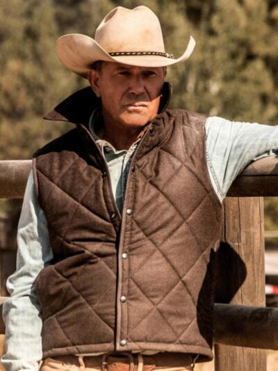 Kevin Costner Yellowstone John Dutton Quilted Vest