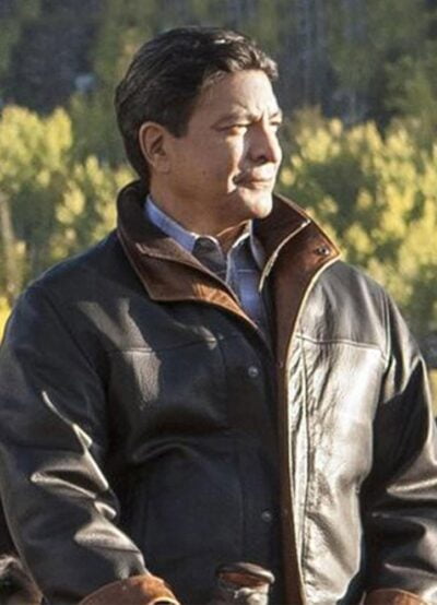 Gil Birmingham Yellowstone Thomas Rainwater Leather Jacket
