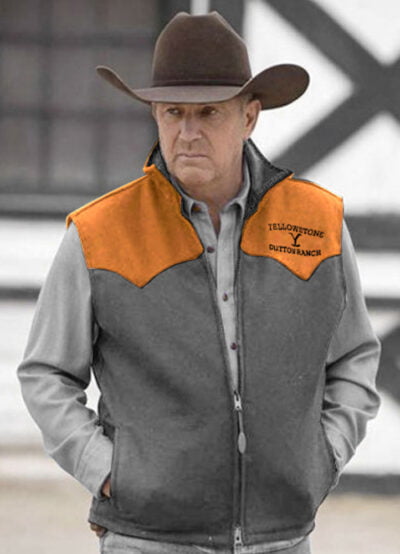 Kevin Costner Yellowstone John Dutton Custom Design Vest