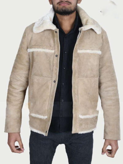 Walker Sheepskin Leather Shearling Jacket Yellowstone
